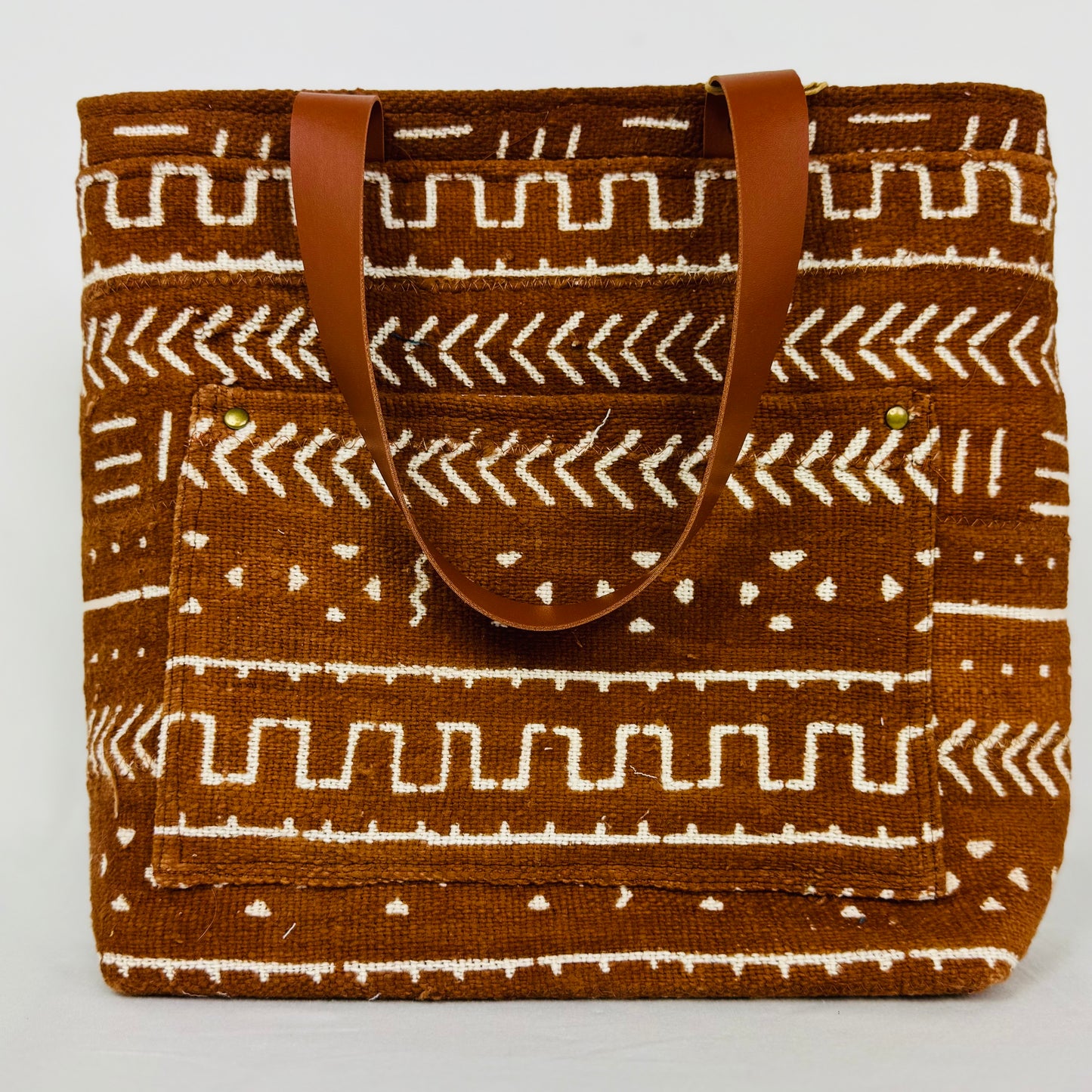 Vintage Brown Mudcloth Bag 20