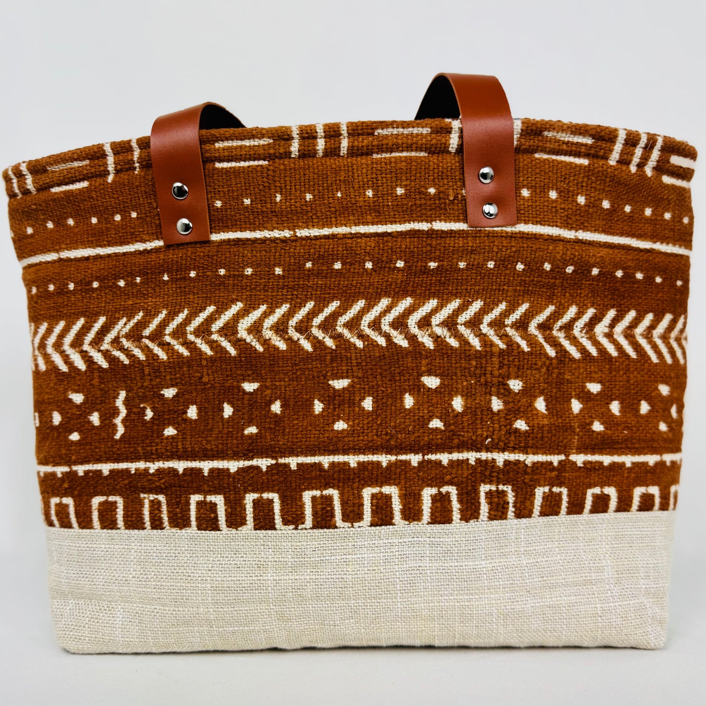Vintage Brown Mudcloth Bag 21