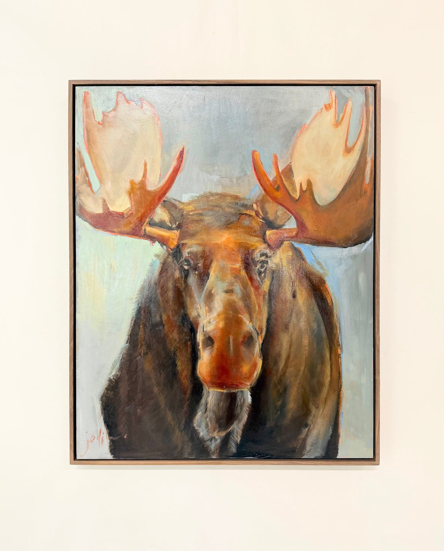Moose with Blue