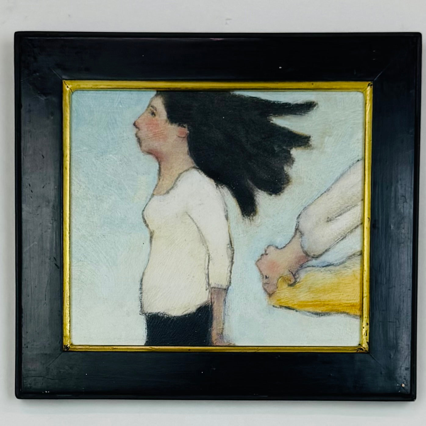 Woman with Girl Floating Behind