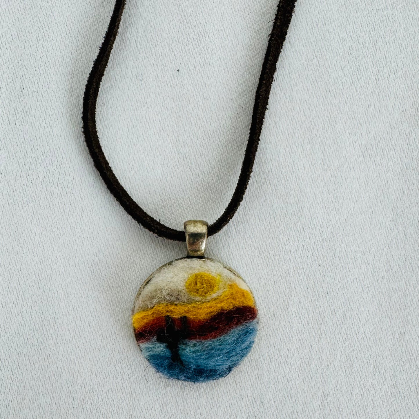 Wool Fiber Pendants