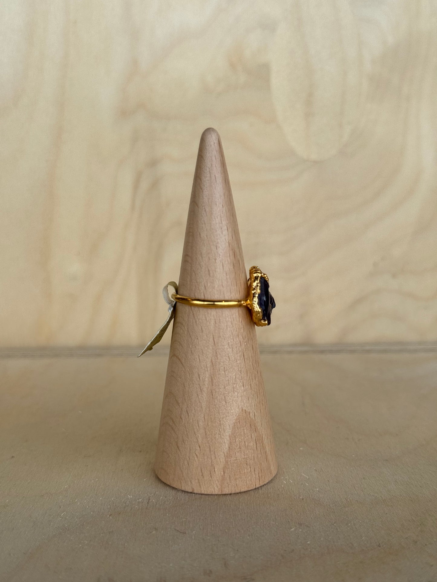 Three Stone Amethyst Ring