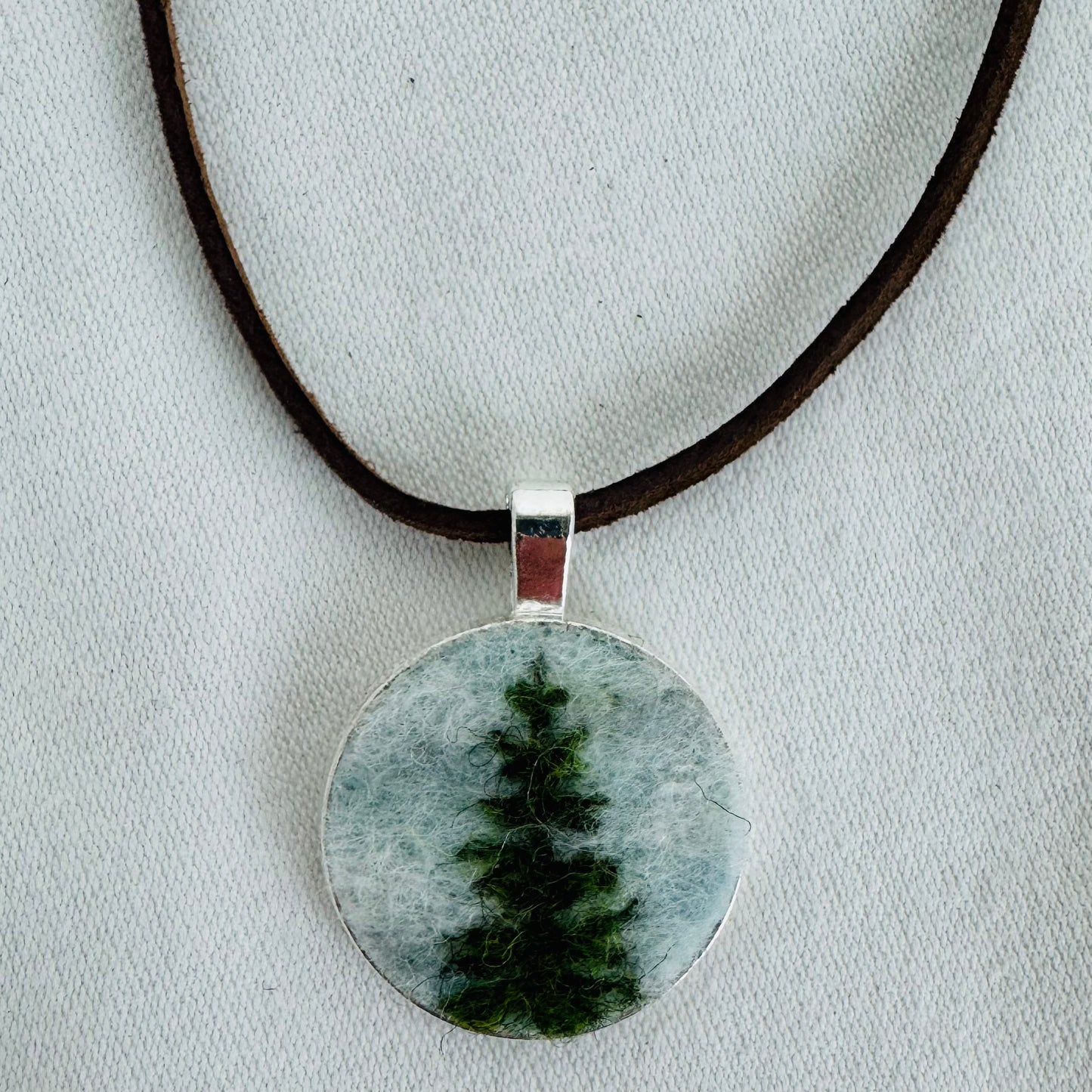 Wool Fiber Pendants