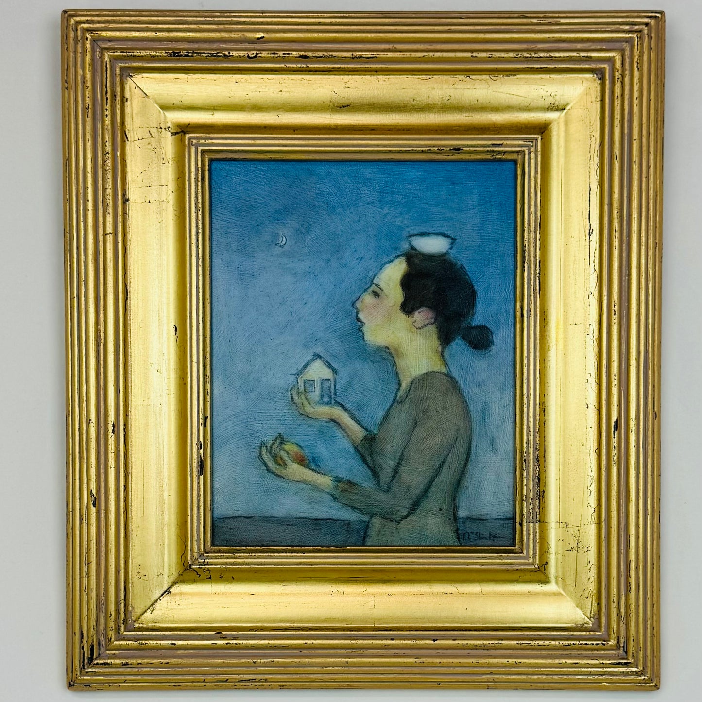 Woman Holding House & Mango