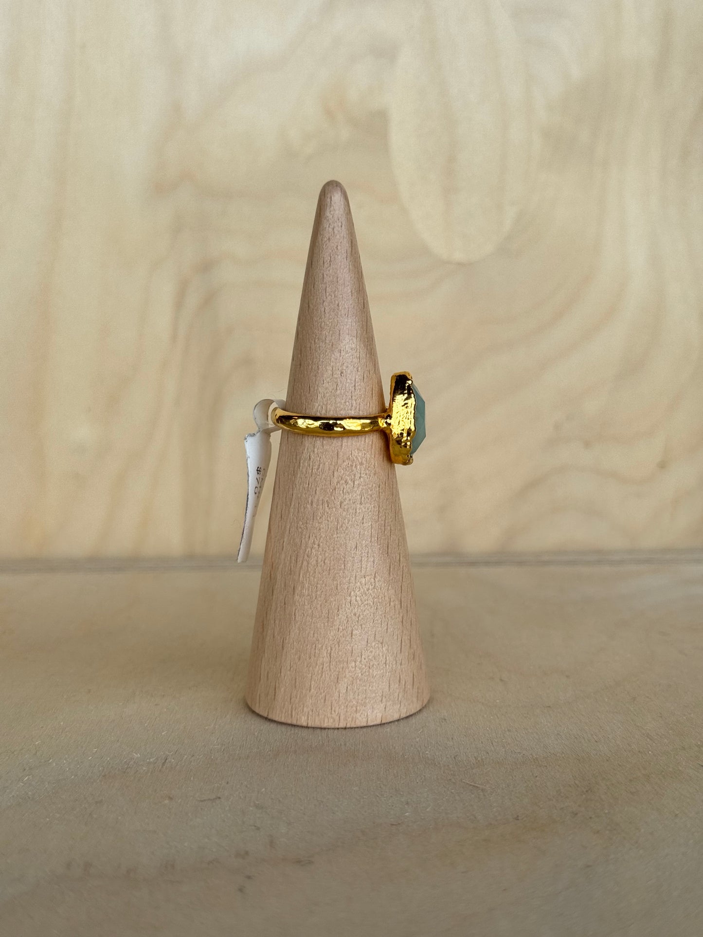 Aqua Chalcedony Ring