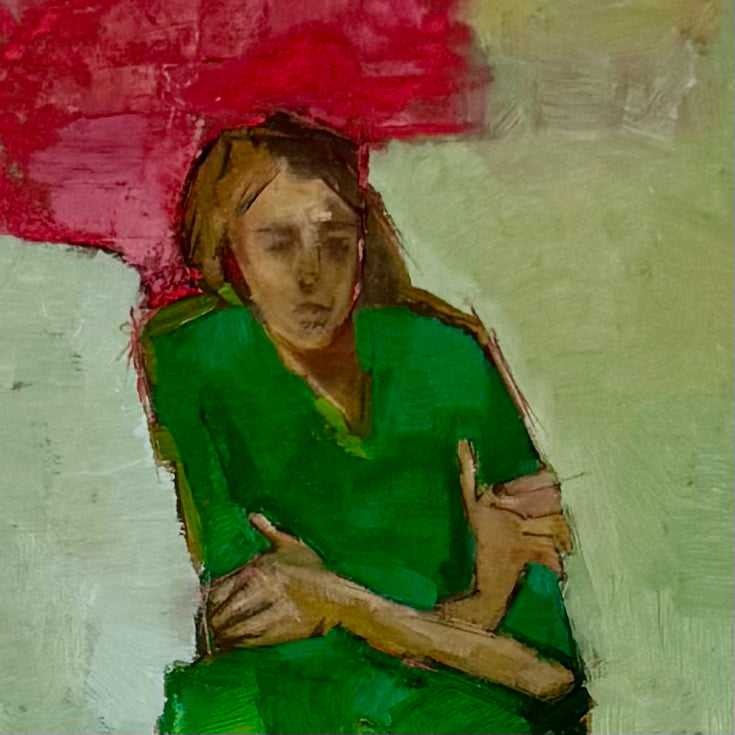 Girl with pink