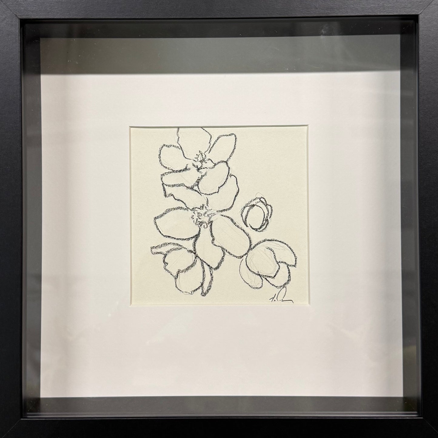Charcol Blossoms Small