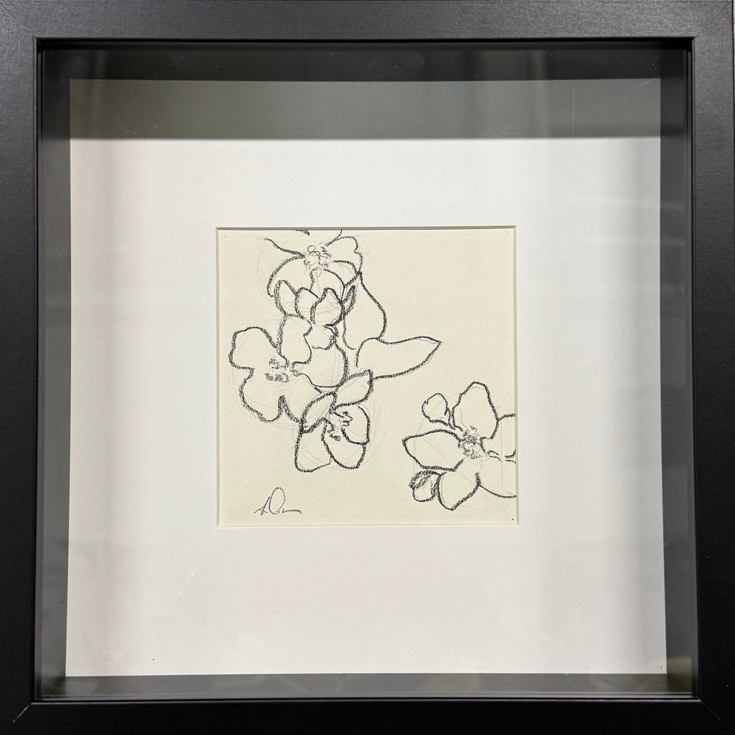 Charcol Blossoms Small