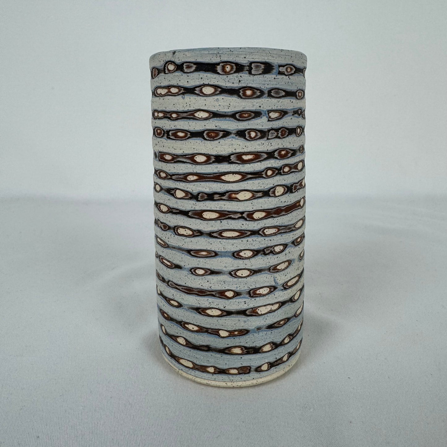 Small Carved Vase Horizontal Stripe