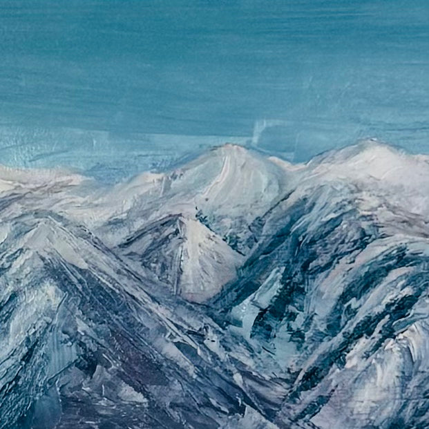 Wasatch Mtns. in Cerulean Blue