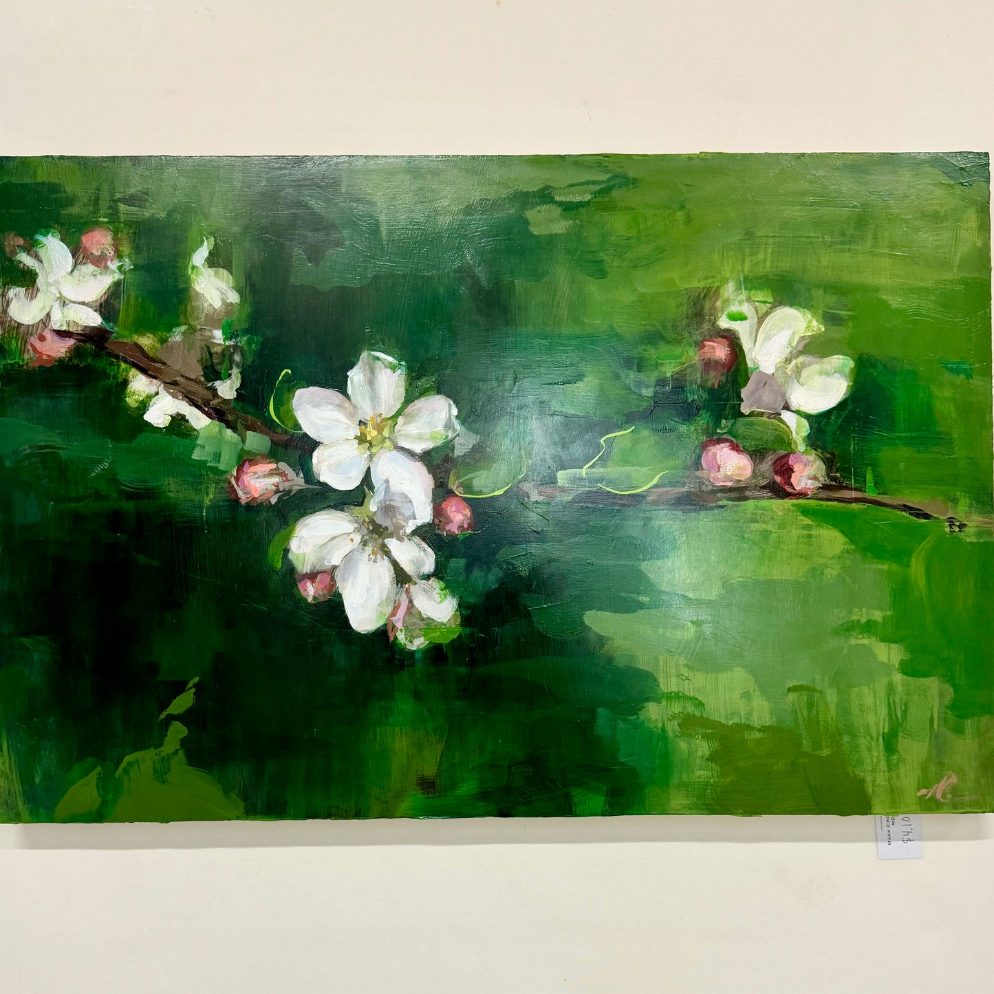 Blossoms on Vibrant Green