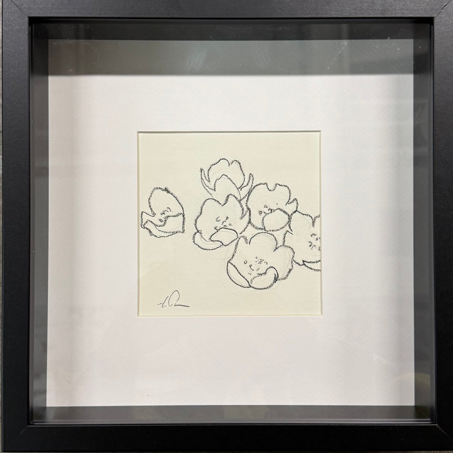 Charcol Blossoms Small