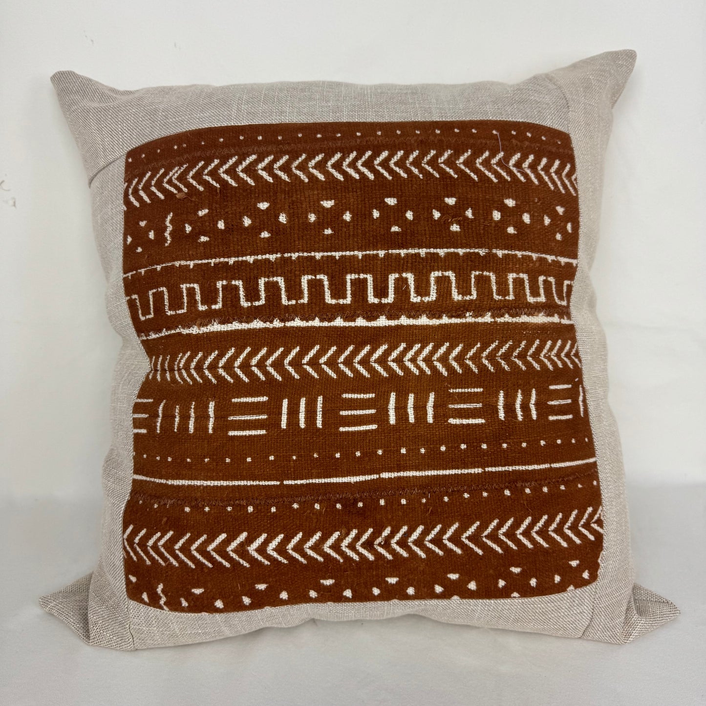 Vintage African Mudcloth Pillow 14