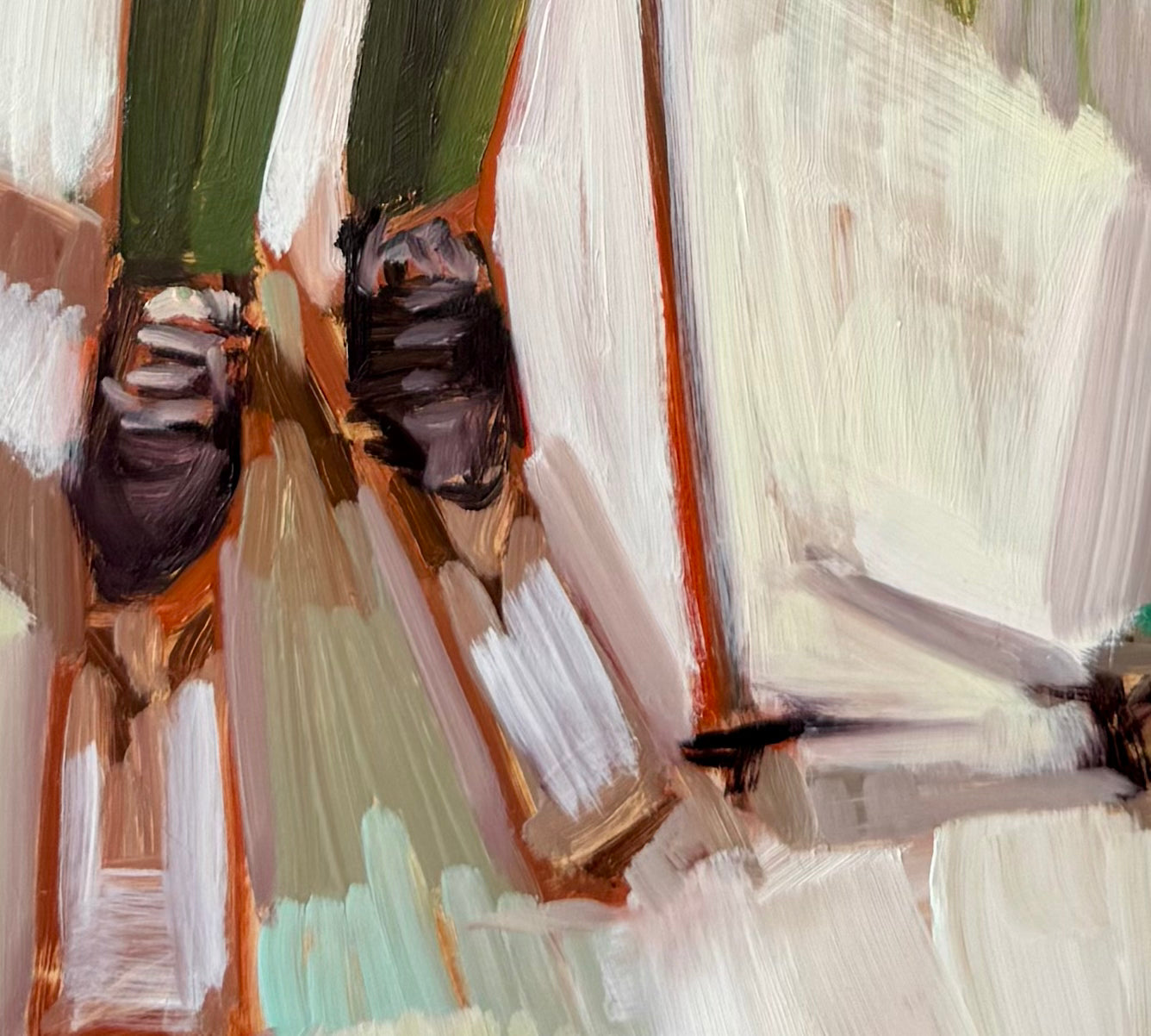 Olive and Mustard Ski Outfits