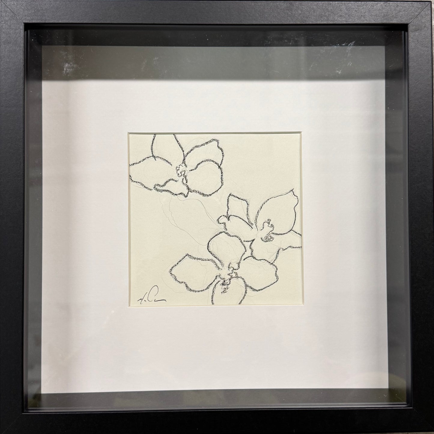 Charcol Blossoms Small