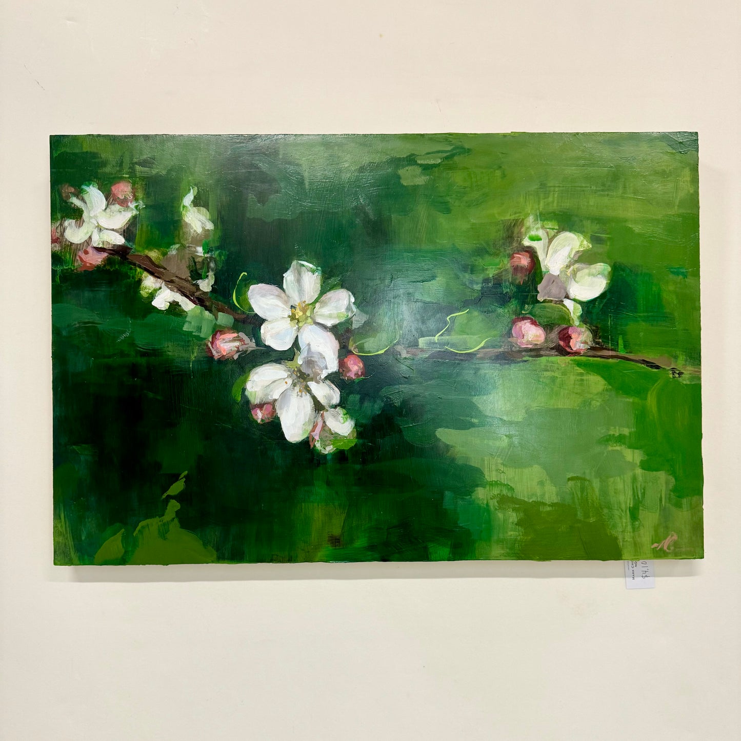 Blossoms on Vibrant Green