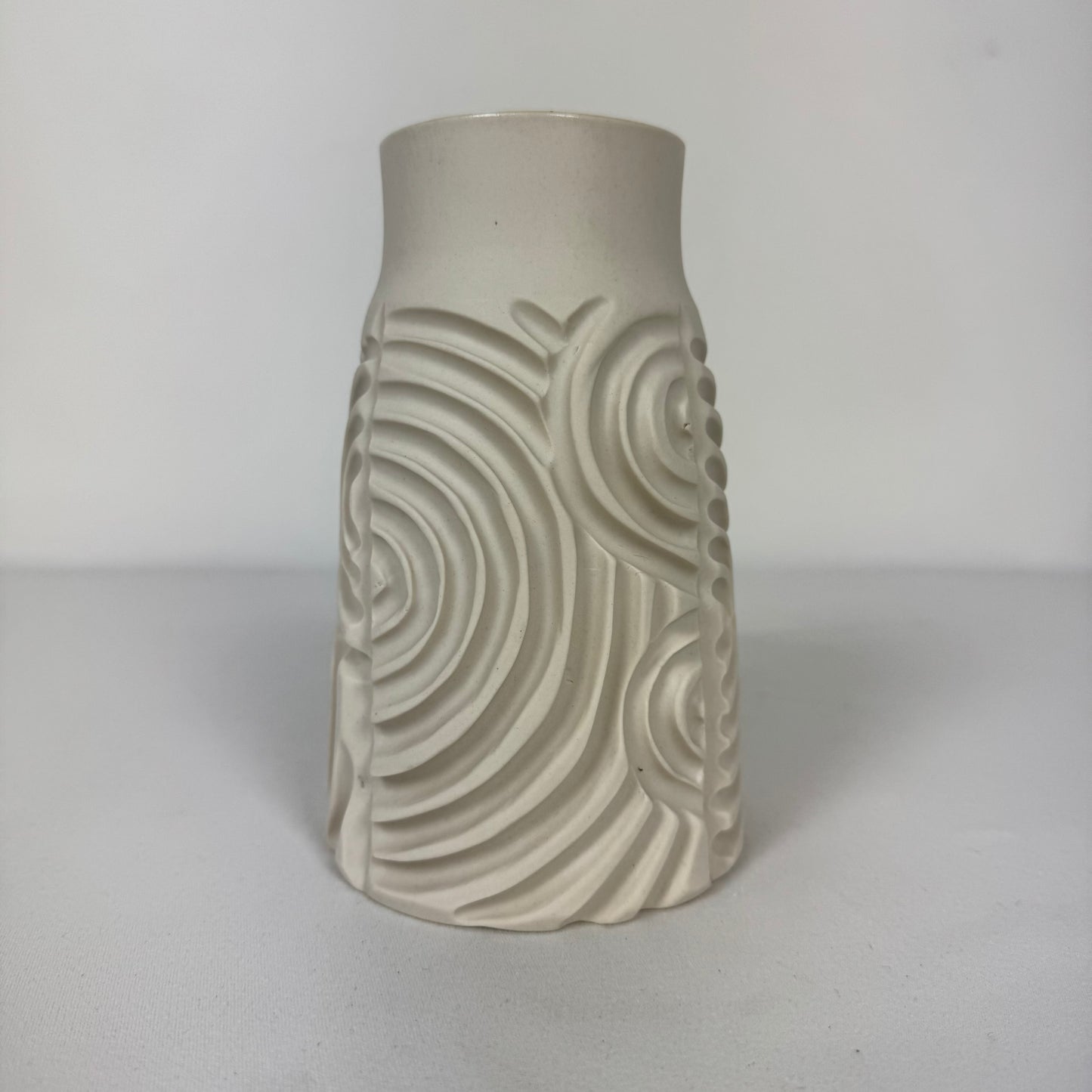Short White Porcelain Vase
