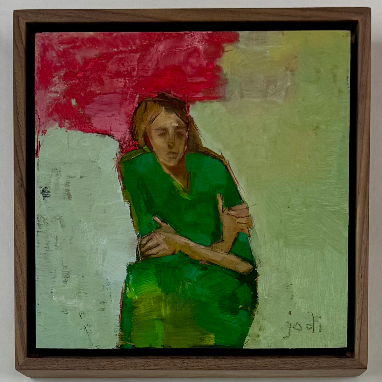 Girl with pink