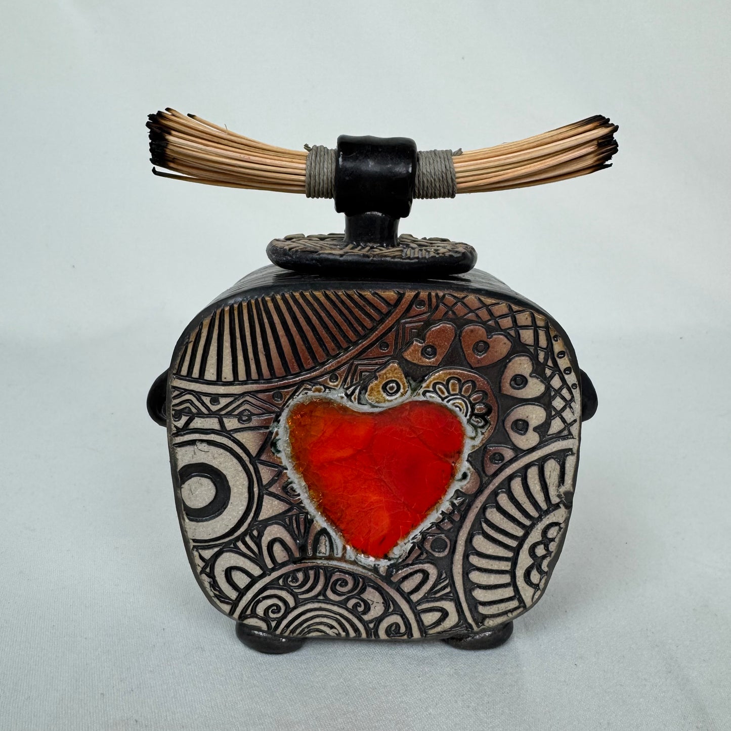 Orange Heart Journey Jar