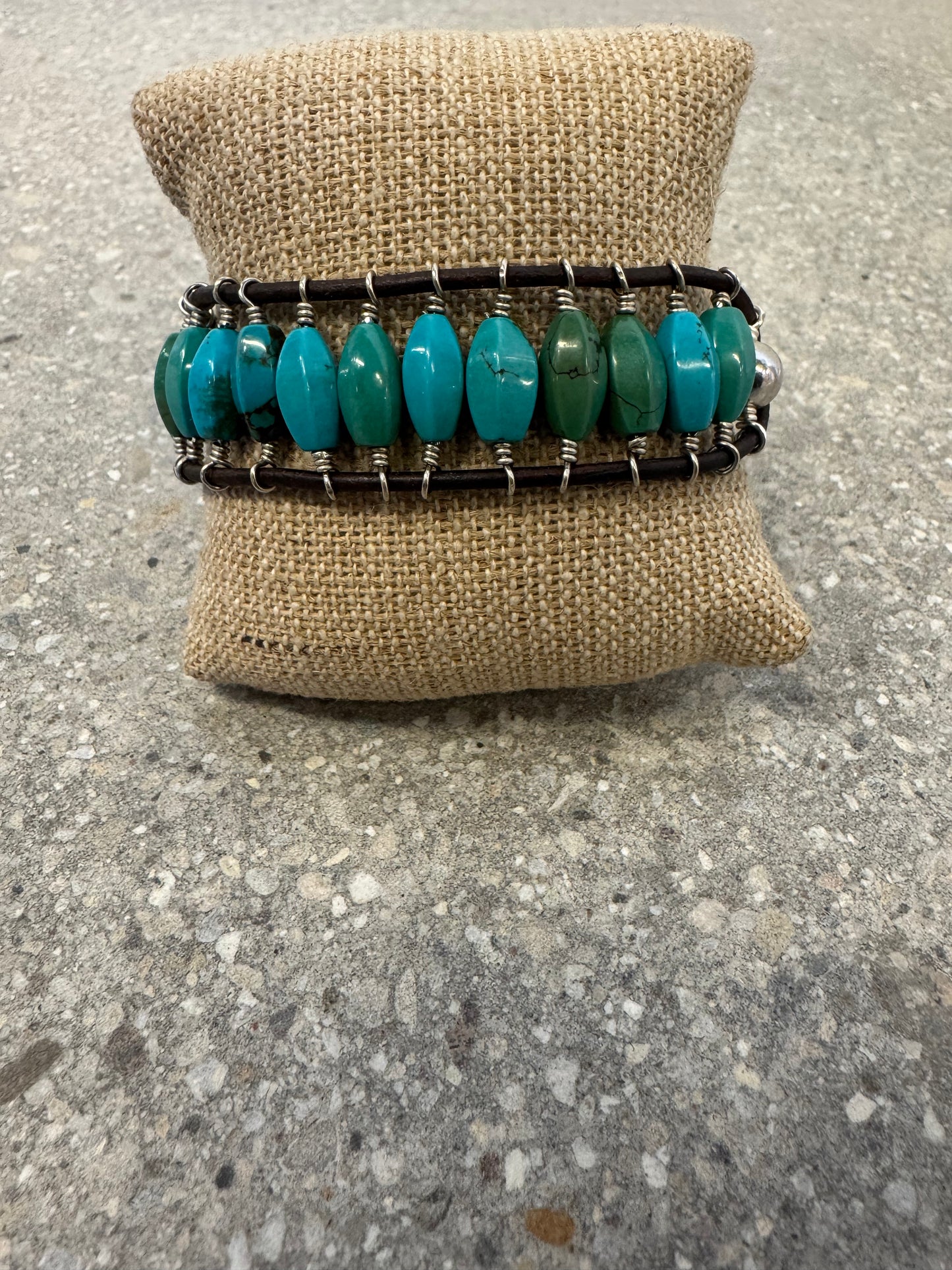 Buffalo Nickel/Turquoise bracelet