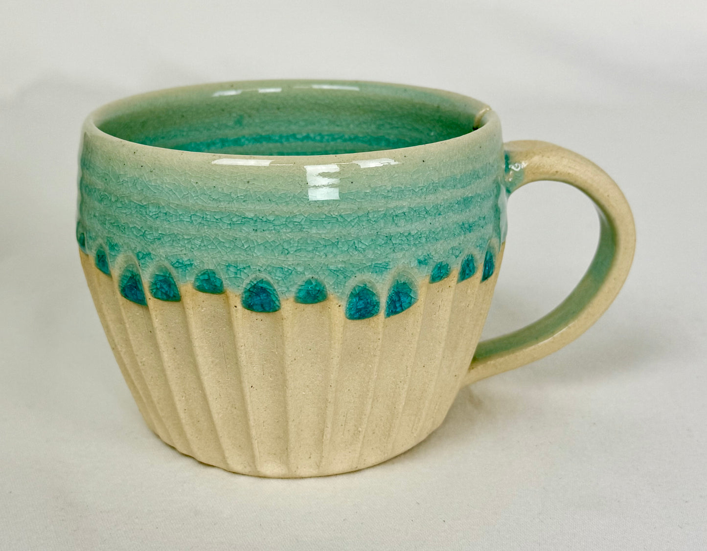 Crackle Mug with Tea Bag Slot