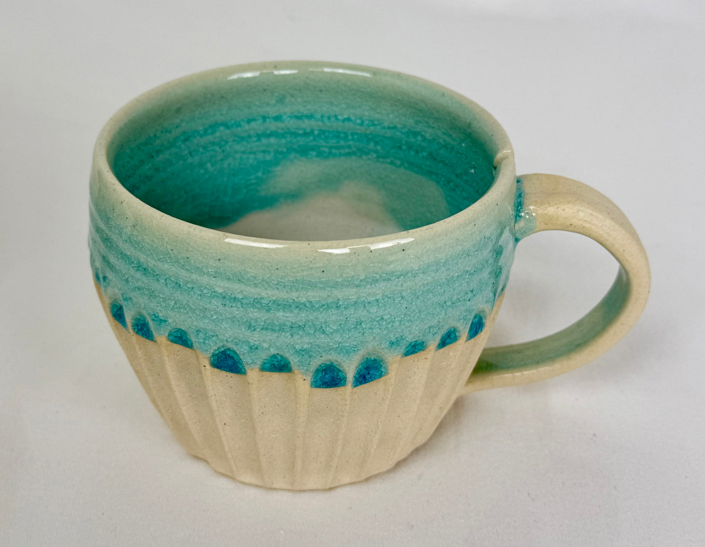 Crackle Mug with Tea Bag Slot