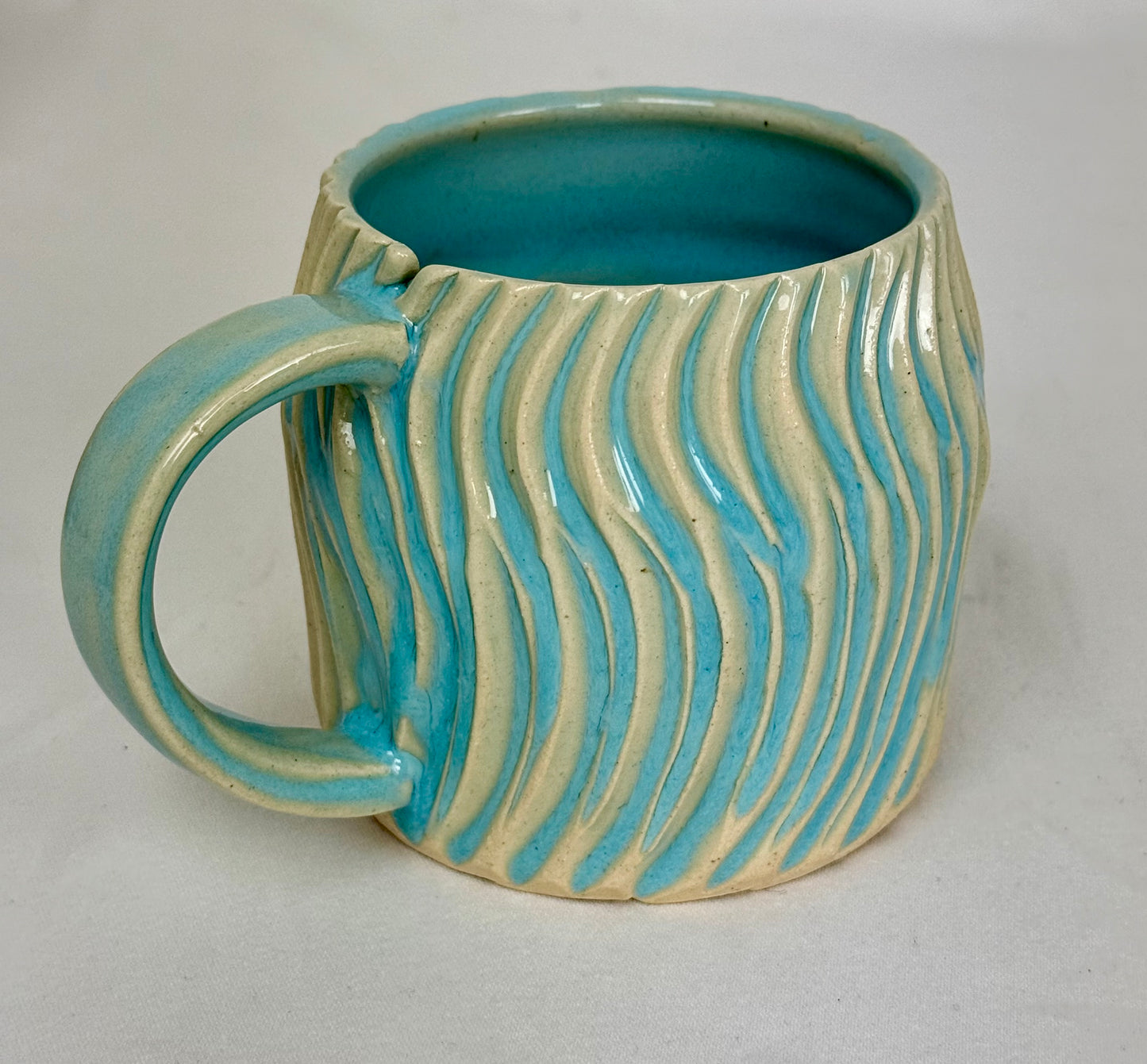 Aqua Mug with Tea Bag Slot