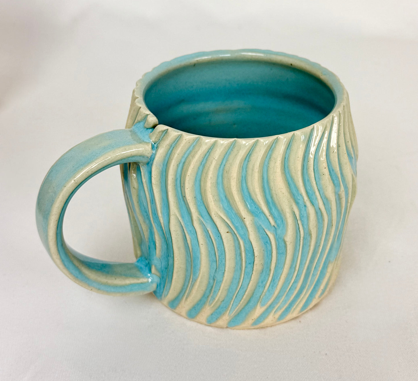 Aqua Mug with Tea Bag Slot