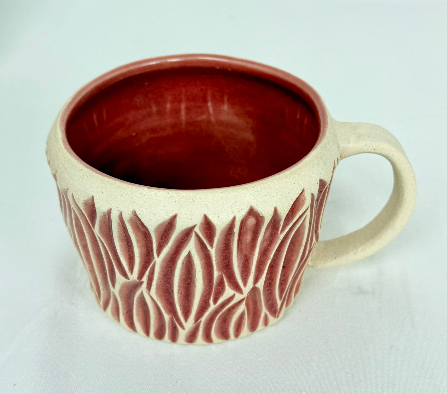 Wide Red Mug