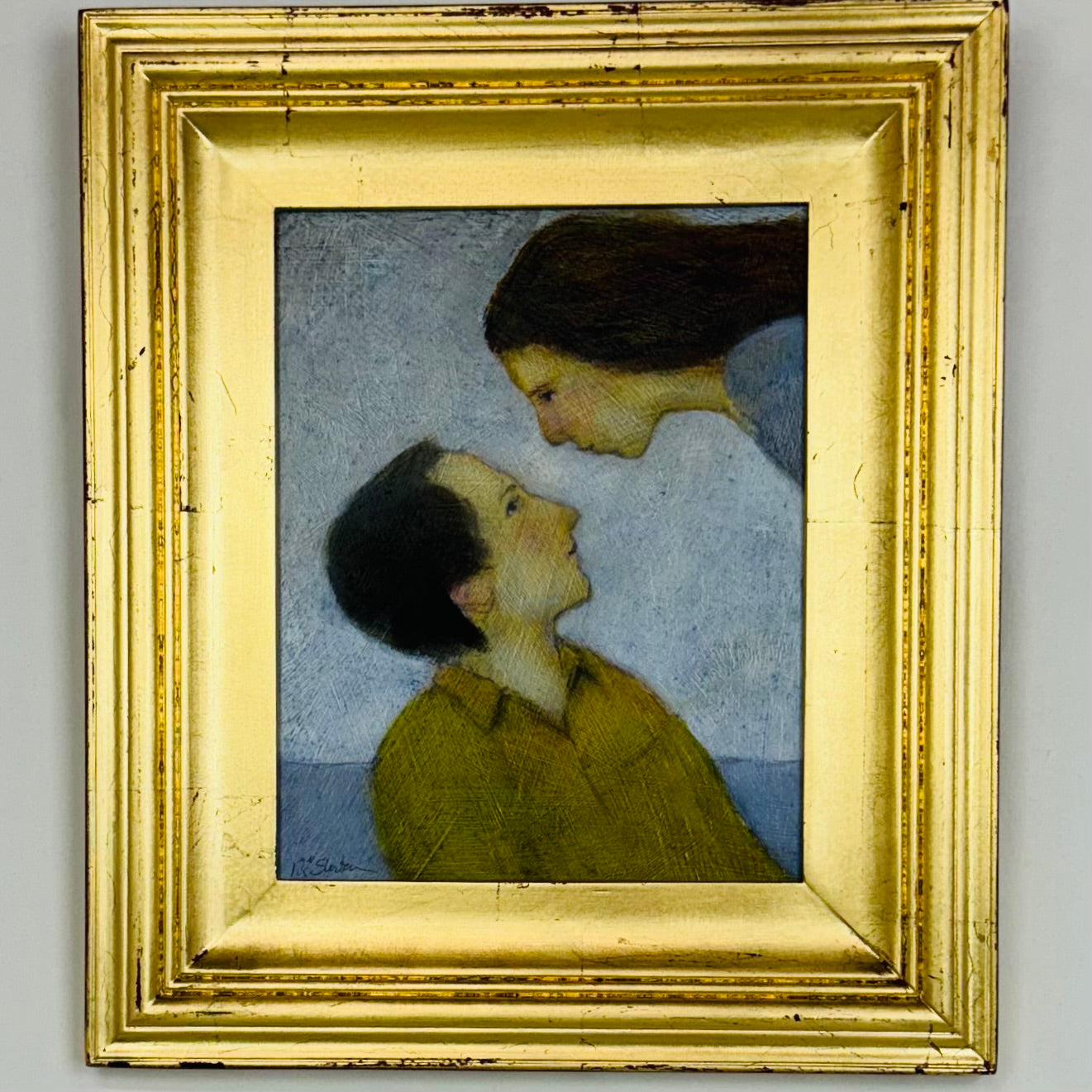 Woman Floating Above A Man