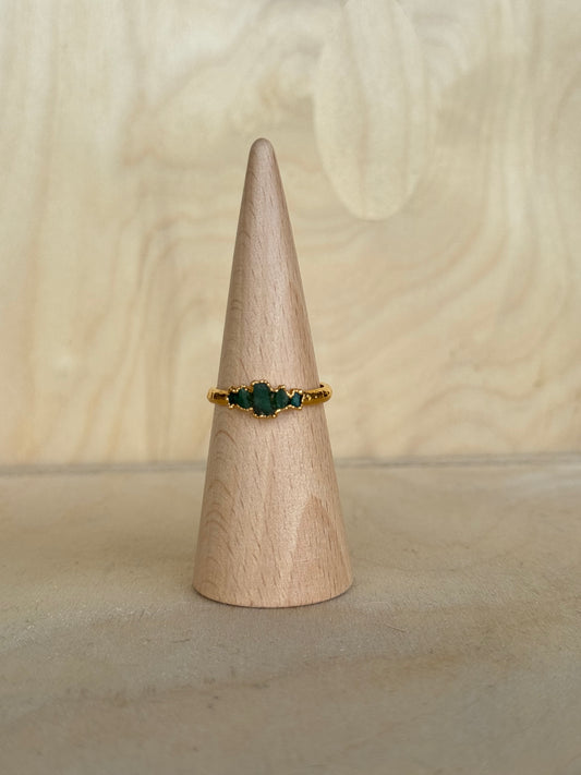 Five Stone Emerald Ring