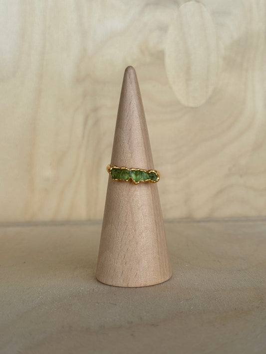 Five Stone Peridot Ring
