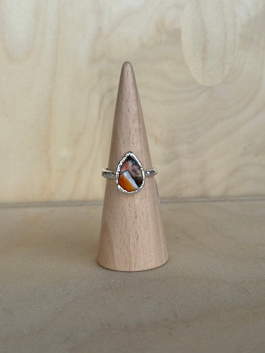 Oyster Turquoise Pear Ring