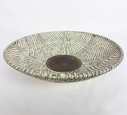 Bowl Large Carved Star Pattern