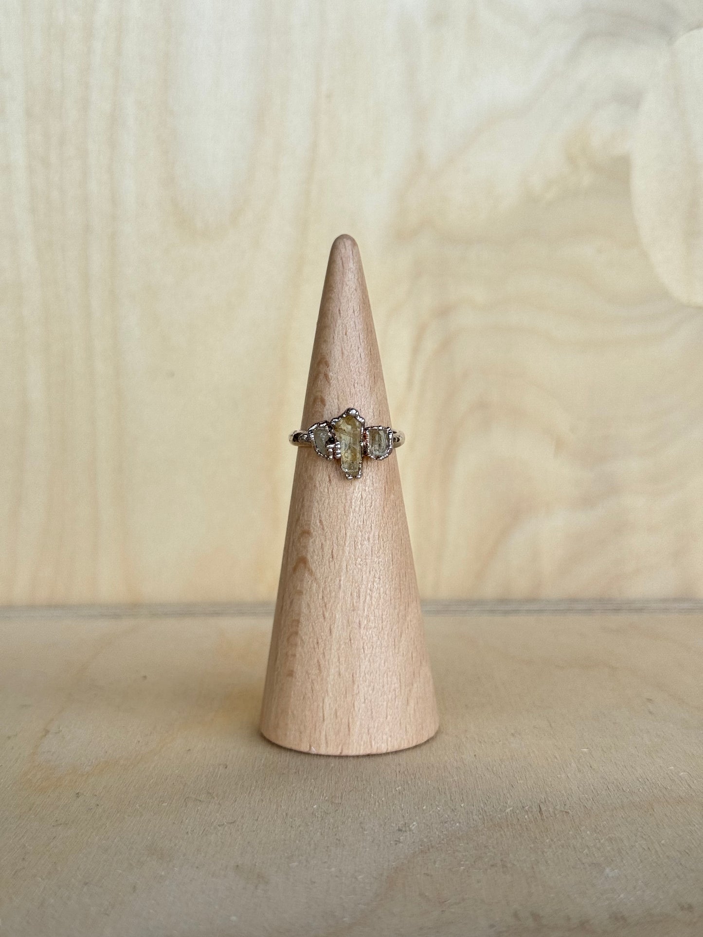 Three Stone Topaz Ring
