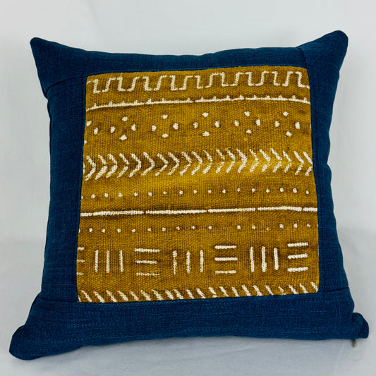 Vintage African Mud Cloth Pillow 1