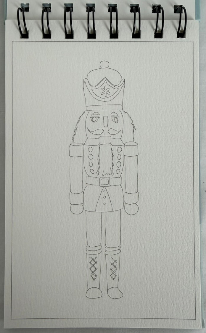 Mini Watercoloring Book Christmas