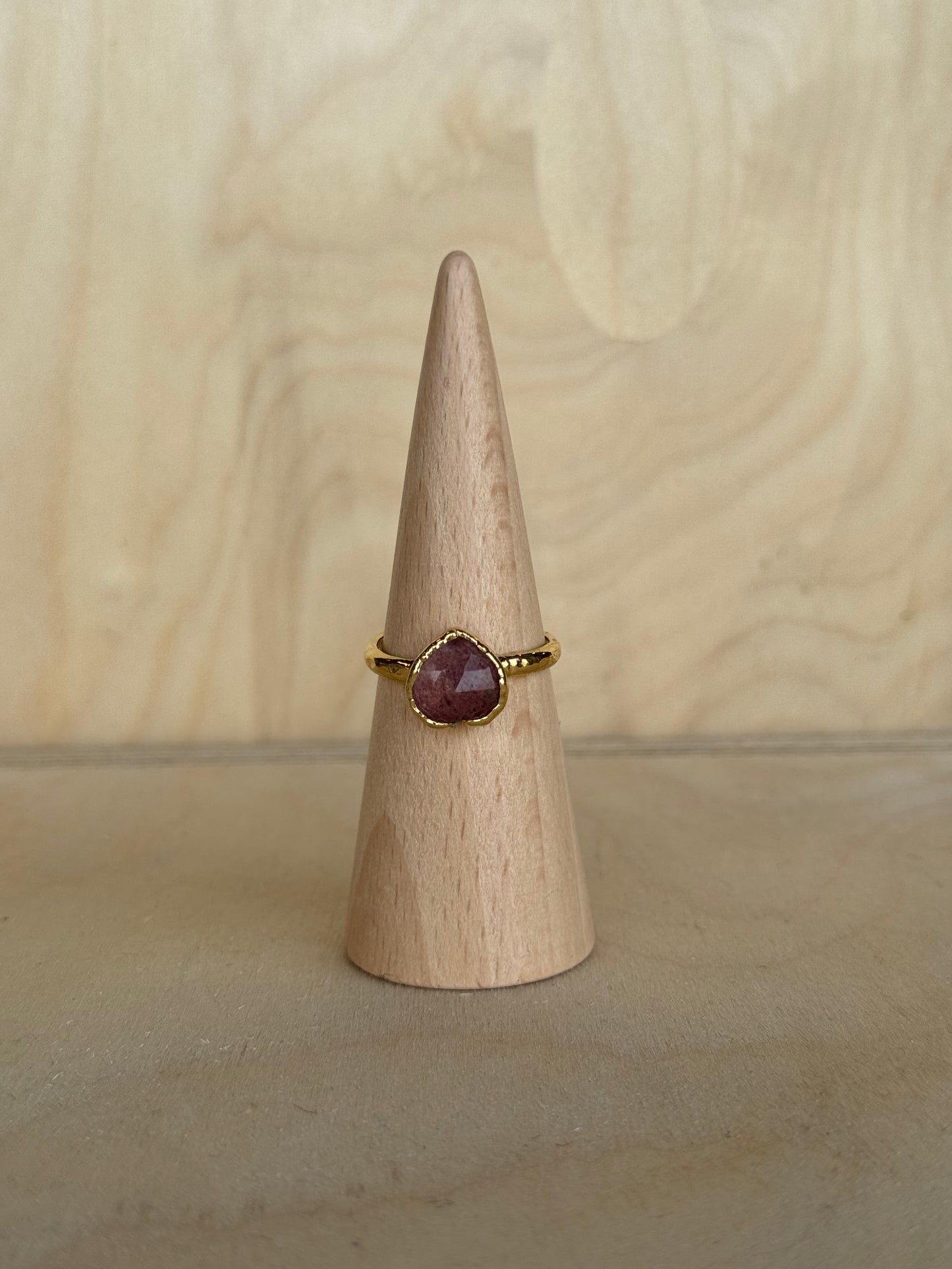 Strawberry Quartz Ring