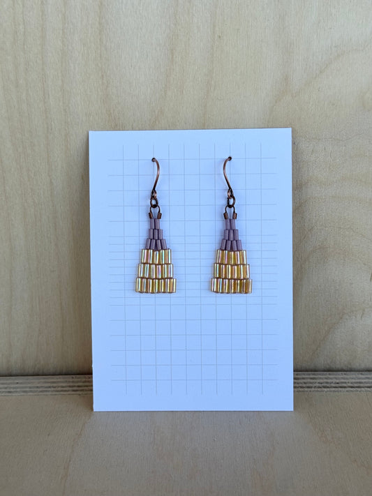 Purple & Gold Triangles