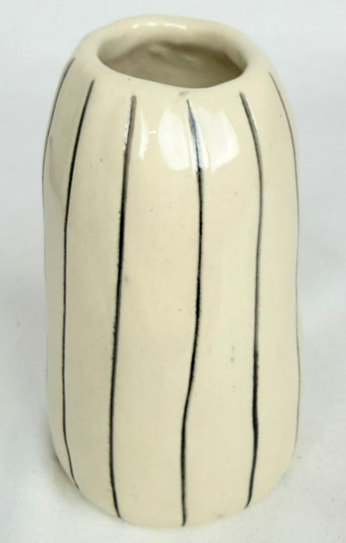 Black Stripe Vase