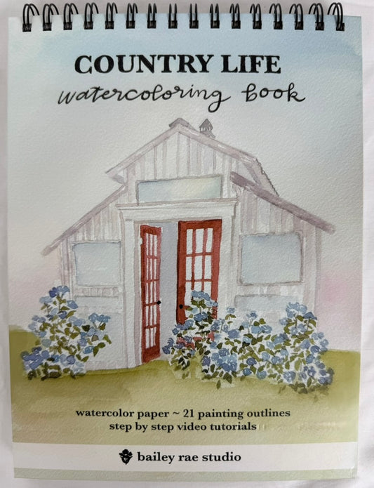 Country Life Watercoloring Book