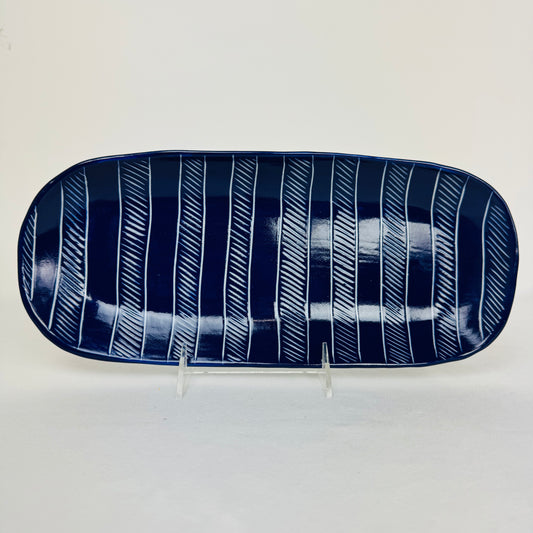 Oval Cobalt Platter