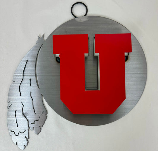 University of Utah Drum & Feather Hanger