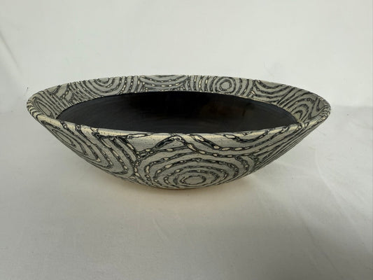 Large Carved Bowl