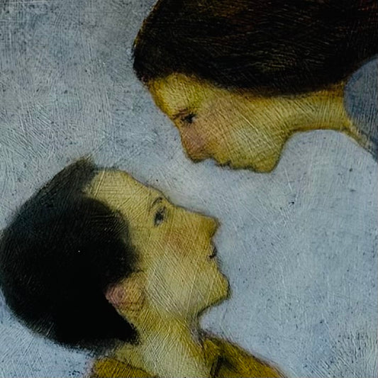 Woman Floating Above A Man