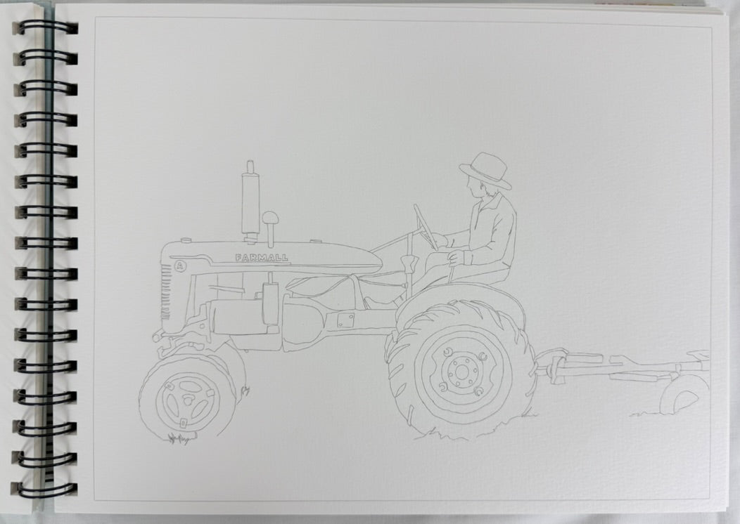 Country Life Watercoloring Book