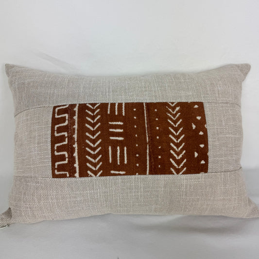 Vintage African Mudcloth Pillow 16