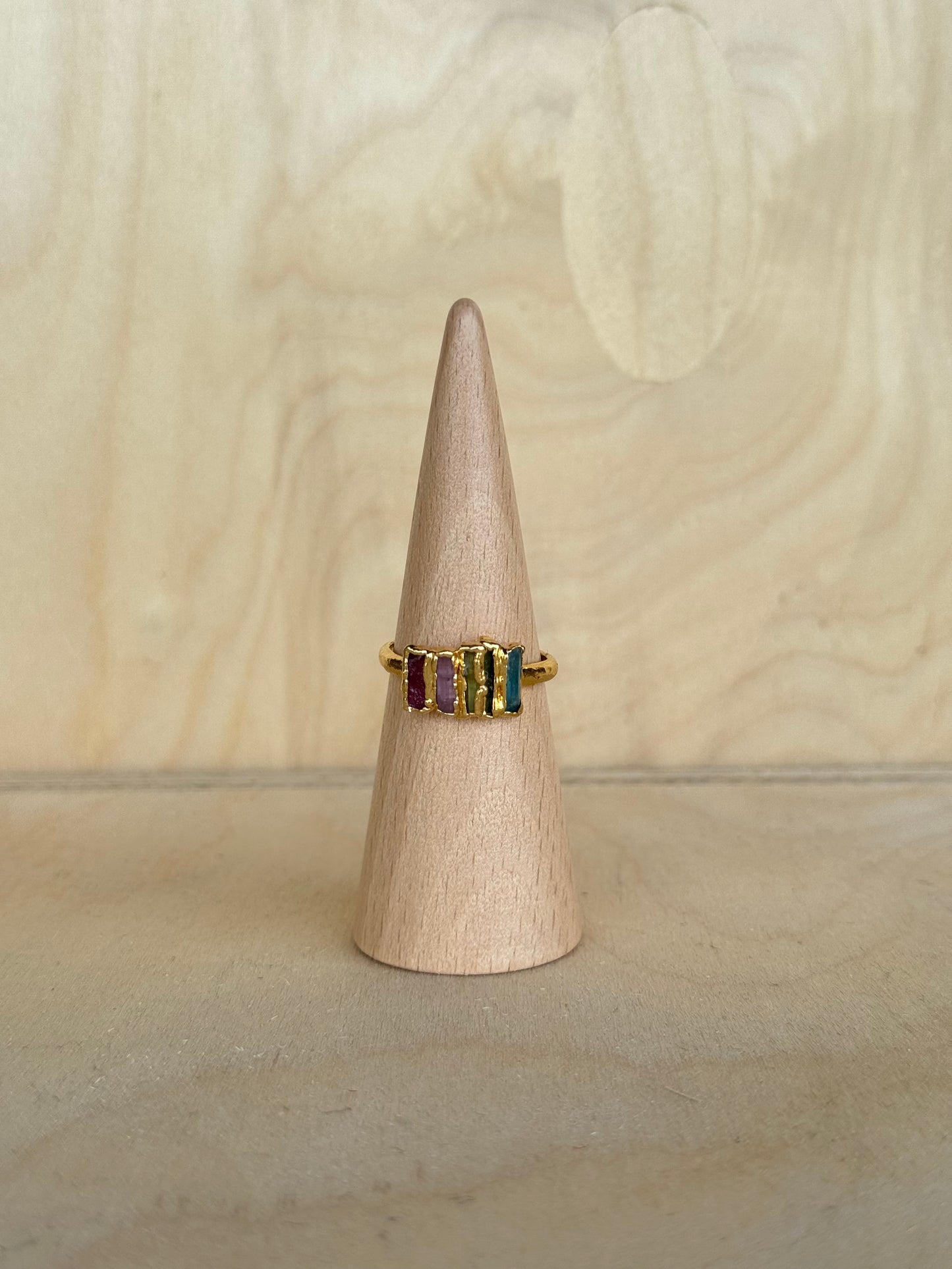 Five Stone Multi-Color Tourmaline