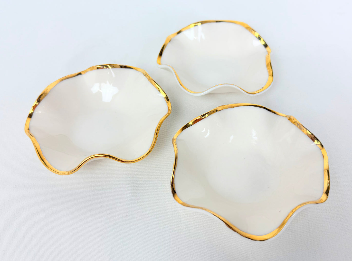 Gold Rimmed Ring Dish