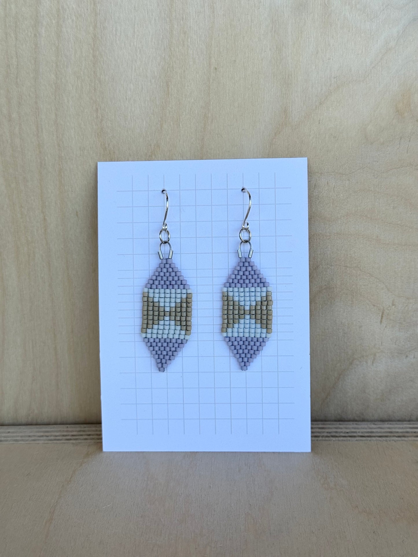 Lavender & Tan Hexagon